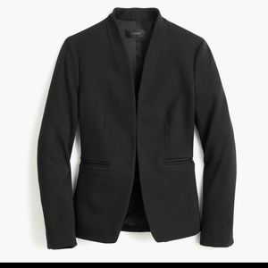 J.Crew Going Out Blazer In BI Stretch Twill Black Sz 6